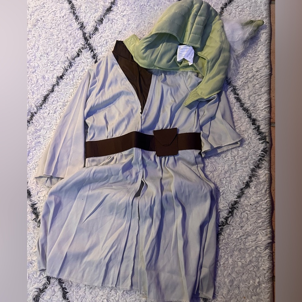 Kids Jedi Baby Yoda Costume with Green Hood
